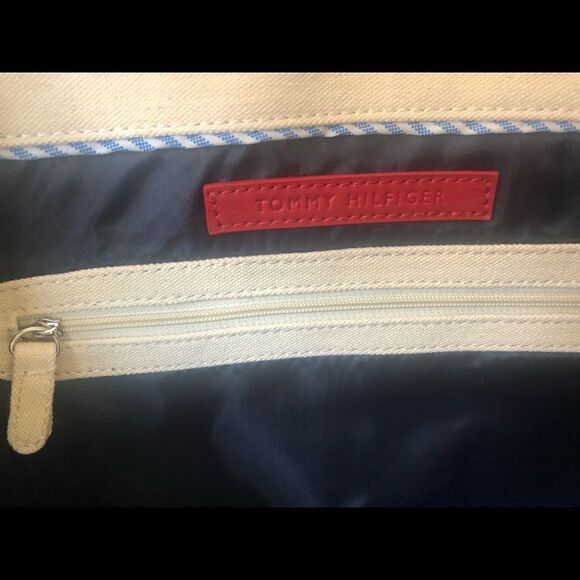 NWT Vintage Tommy Hilfiger Large Picnic Tote - Picture 5 of 5